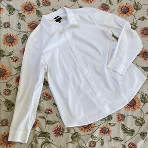 Talbots Non-iron White Button Down